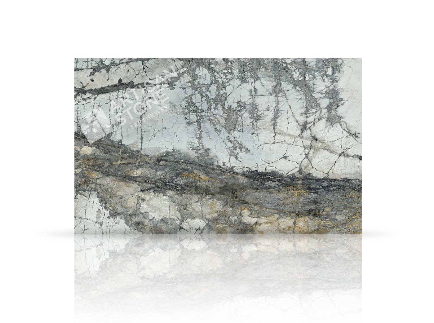 Invisible Grey Block GIR836 - Marble - Full Slab 2